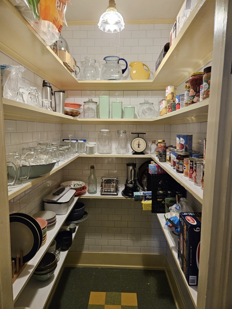 Storage pantry, stocked